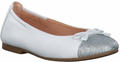 Kinder-Ballerinas aus Leder 645084 (Weiß)