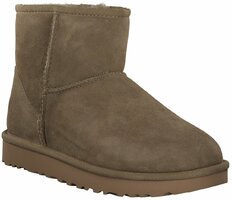 Damen-Winterboots aus Leder 725500 (Oliv)
