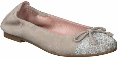 Mädchen-Ballerinas aus Leder 580855 (Beige)