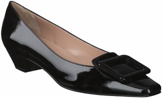 Damen-Pumps aus Leder 734317 (Schwarz)
