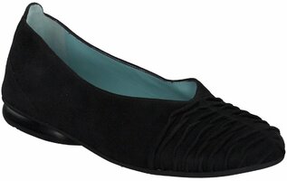 Damen-Ballerinas aus Leder 771533 (Schwarz)