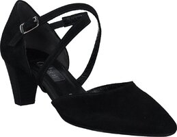 Damen-Pumps aus Leder 734822 (Schwarz)