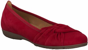Damen-Ballerinas aus Leder 734780 (Rot)