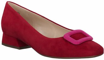 Damen-Pumps aus Leder 785684 (Rot)