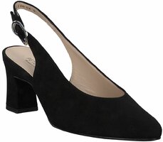 klassische Slingpumps für Damen 785611 (Schwarz)
