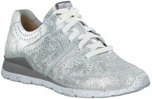 Damen-Sneaker aus Leder 753324 (Silber)