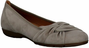 Damen-Ballerinas aus Leder 734779 (Beige)