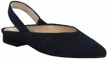 Damen-Slingpumps aus Leder 769071 (Dunkelblau)