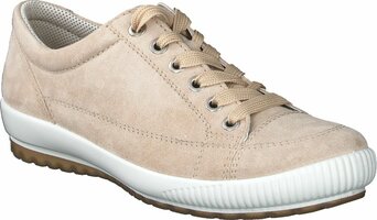 Damen-Schnürschuhe aus Leder 772550 (Beige)