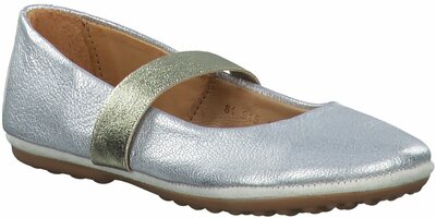 Mädchen-Ballerinas aus Leder 745364 (Silber)