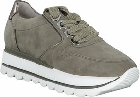 Damen-Schnürschuhe aus Leder 769332 (Oliv)