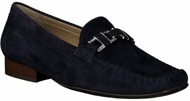 CAMBRIA Damen-Slipper aus Leder 771235 (Blau)