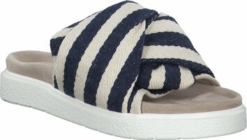 Inuikii Damen-Pantoletten 754626 (Blau/Weiß)
