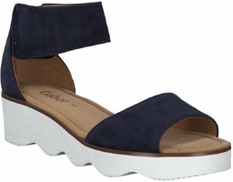 Damen-Sandaletten aus Leder 769460 (Dunkelblau)