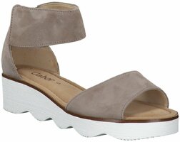 Damen-Sandaletten aus Leder 769472 (Beige)