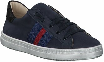 Kinder-Halbschuhe aus Leder 780091 (Dunkelblau)