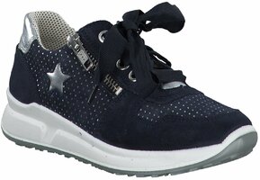 Kinder-Sneaker aus Leder 781824 Weite M (Dunkelblau)