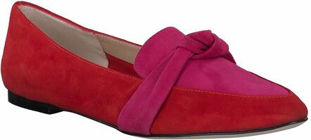 Damen-Slipper aus Leder 775711 (Rot)