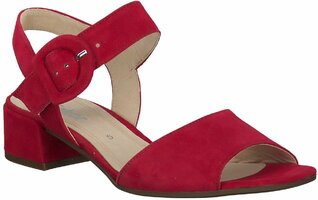 Damen-Sandalen aus Leder 769447 (Rot)