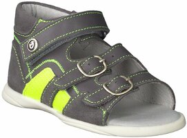 Baby-Sandalen aus Leder 744633 (Dunkelgrau)