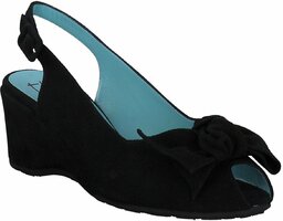 Damen-Slingpumps aus Leder 784436 (Schwarz)