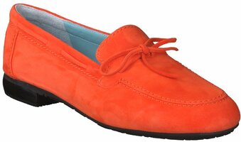 Damen-Slipper aus Leder 784400 (Orange)