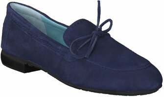 Damen-Slipper aus Leder 784412 (Blau)