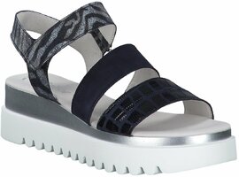 Plateau-Sandalen für Damen 769253 (Dunkelblau)