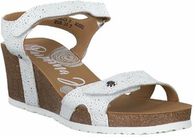 Damen-Sandalen aus Leder 770024 (Weiß)