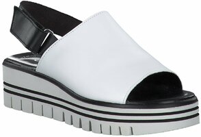 Damen-Sandalen aus Leder 769307 (Weiß)