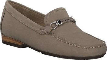 Damen-Slipper aus Leder 772306 (Beige)