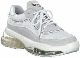 Damen-Schnürschuhe aus Leder 790576 (Weiß)