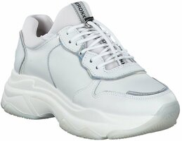 Damen-Schnürschuhe aus Leder 790552 (Weiß)