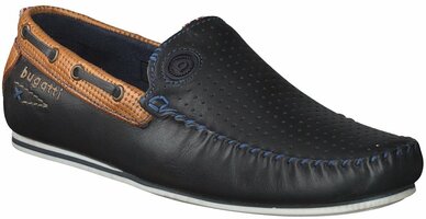Herren-Slipper aus Leder 781277 (Blau)