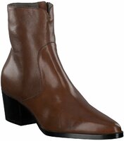 Absatz-Stiefeletten aus Leder 787851 (Mittelbraun)
