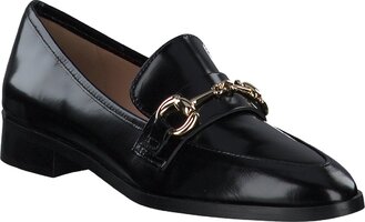 Damen-Slipper aus Leder 813606 (Schwarz)