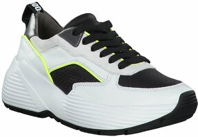 Damen-Schnürschuhe aus Leder 787371 (Weiß)