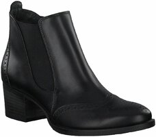 Damen-Stiefeletten aus Leder 814088 (Schwarz)