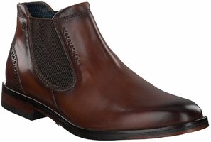 Herren-Stiefeletten aus Leder 820611 (Mittelbraun)