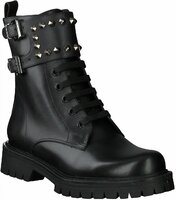 Damen-Boots aus Leder 813321 (Schwarz)