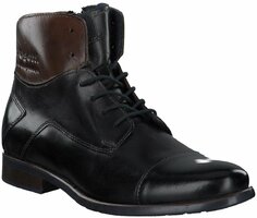 Herren-Schnürboots aus Leder 820635 (Dunkelblau)