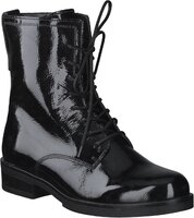 Damen-Schnürboots aus Leder 788879 (Schwarz)