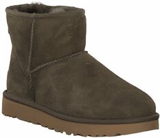 Damen-Winterboots aus Leder 786342 (Oliv)