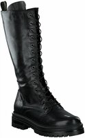 Damen-Schnürboots aus Leder 793024 (Schwarz)