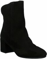 Damen-Stiefeletten aus Leder 787516 (Schwarz)