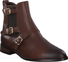 Klassische Damen-Stiefeletten aus Leder 815974 (Braun)
