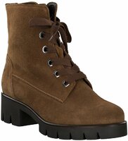 Damen-Schnürboots aus Leder 789094 (Mittelbraun)