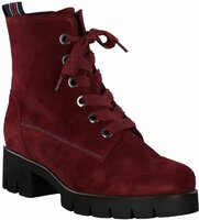 Damen-Schnürboots aus Leder 789136 (Rot)