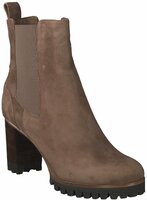 Absatz-Stiefeletten für Damen aus Leder 807308 (Braun)