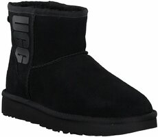 Winter Boots für Damen aus Leder 786391 (Schwarz)